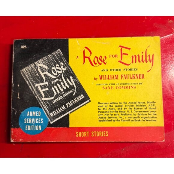 A Rose For Emily & Other Stories By William Faulkner Armed Services Edition 1942 - Picture 1 of 5
